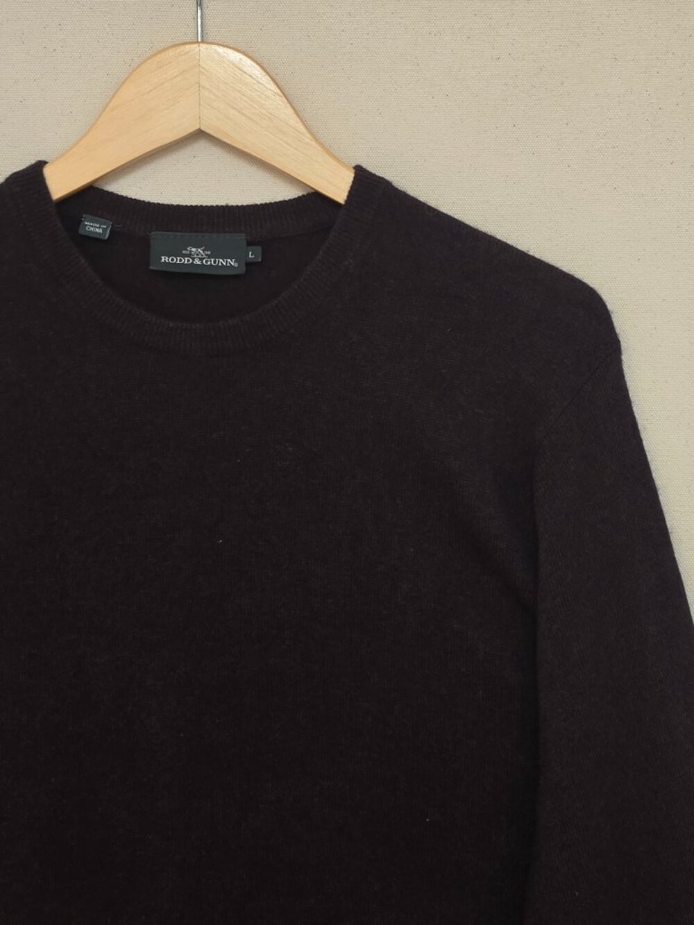 Rodd & Gunn Wool Cashmere Blend Crewneck Sweater L